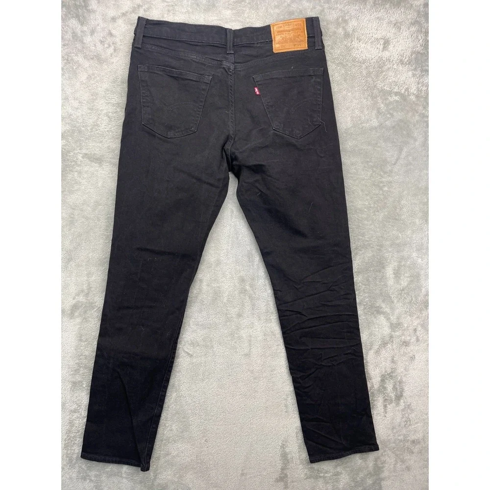 Levi's 511 Men's Slim Fit Jeans 34x32 Black‎ Denim Red Tab